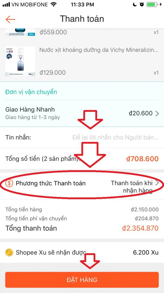 Hướng dẫn mua sắm trên Shopee App